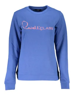 Cavalli Class Damen Sweatshirt Blau mieten | Flex-Fashion