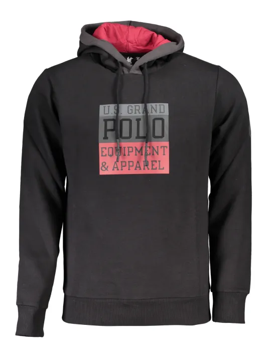 U.S. GRAND POLO Herren HOODIE Schwarz | online kaufen
