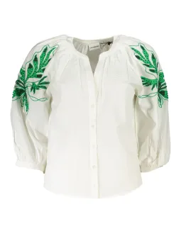 Desigual Damen Hemd in Weiß mieten - Flex-Fashion Verleih
