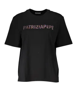 Patrizia Pepe Damen T-Shirt Schwarz mieten bei Flex-Fashion
