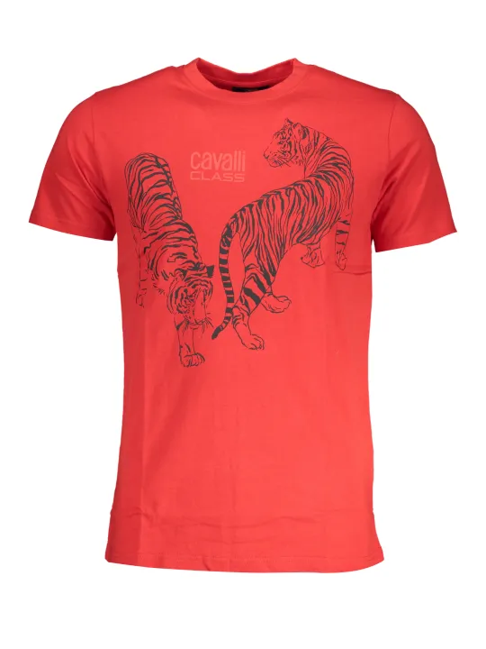 Cavalli Class Herren T-Shirt Rot | online kaufen