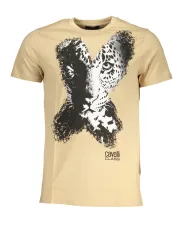 Cavalli Class Herren T-Shirt Beige | online kaufen