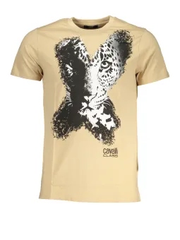 Cavalli Class Herren T-Shirt Beige | online kaufen