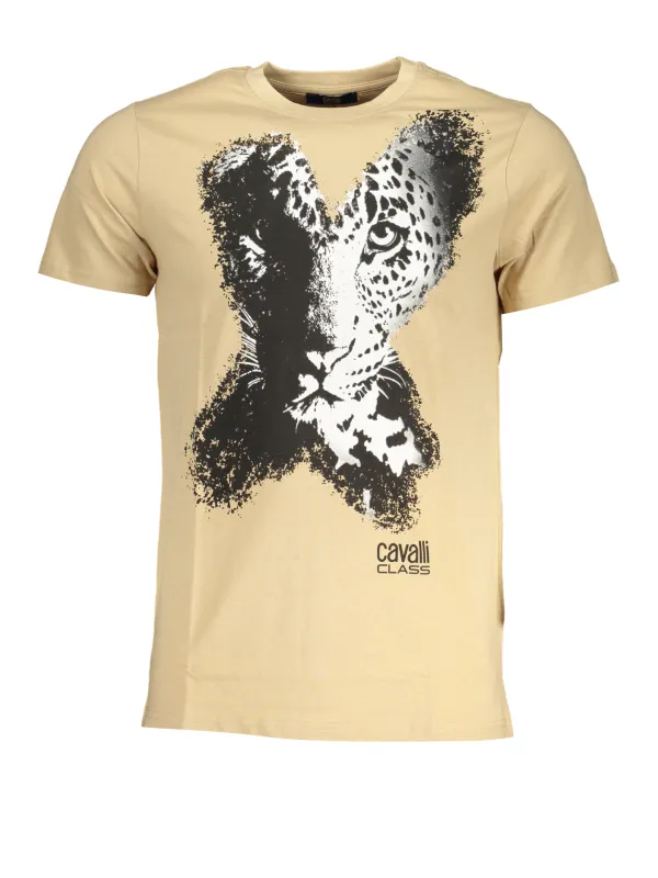 Cavalli Class Herren T-Shirt Beige | online kaufen