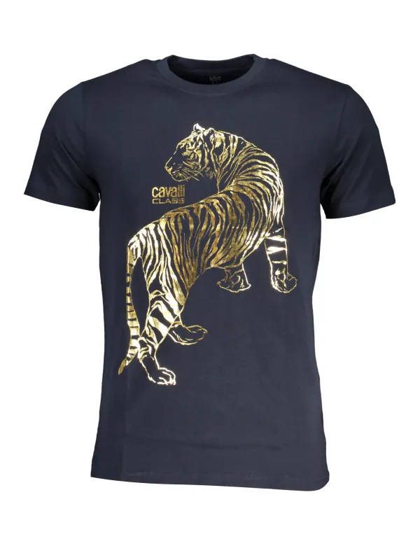 Cavalli Class Herren T-Shirt Blau | online kaufen