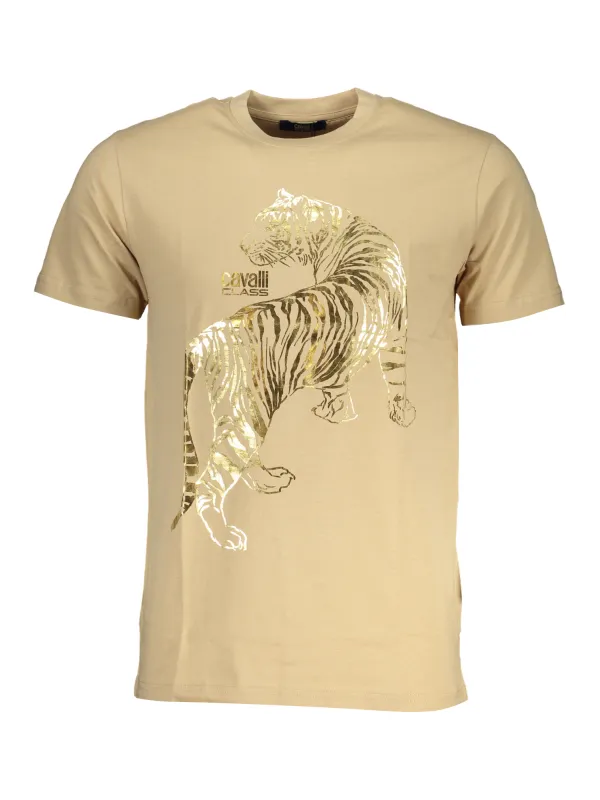 Cavalli Class Herren T-Shirt Beige | online kaufen