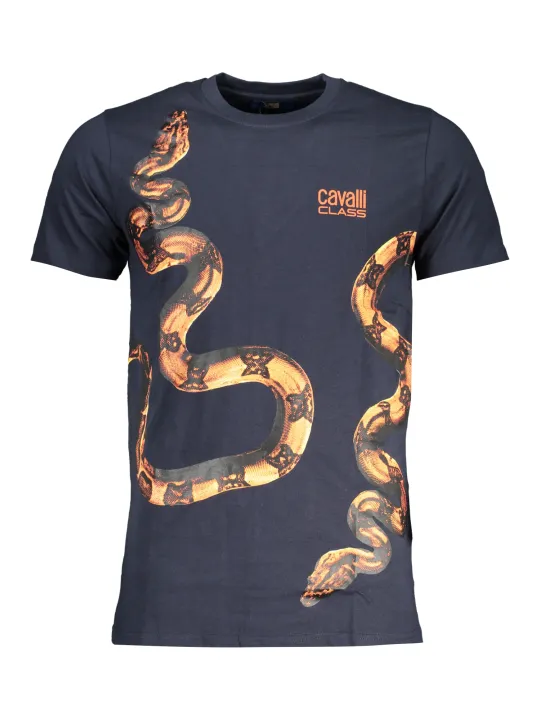 Cavalli Class Herren T-Shirt Blau | online kaufen