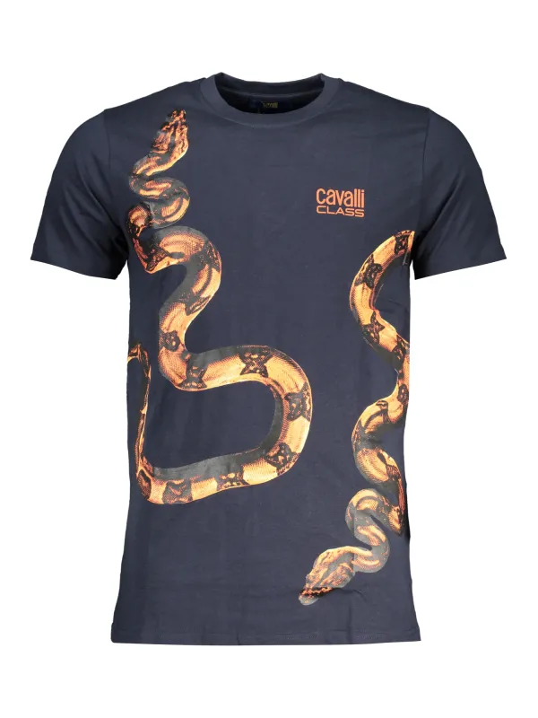 Cavalli Class Herren T-Shirt Blau | online kaufen