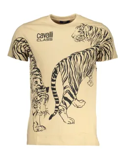 Cavalli Class Herren T-Shirt Beige | online kaufen