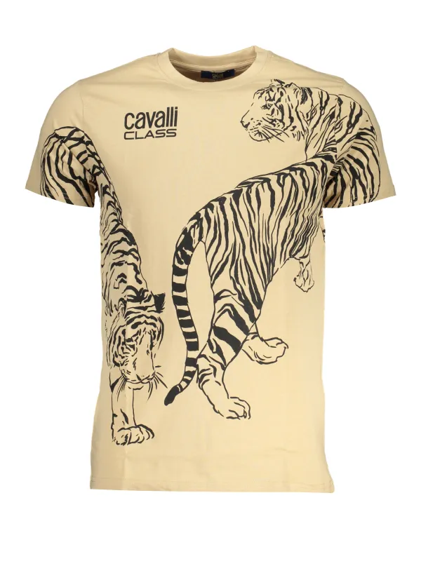Cavalli Class Herren T-Shirt Beige | online kaufen