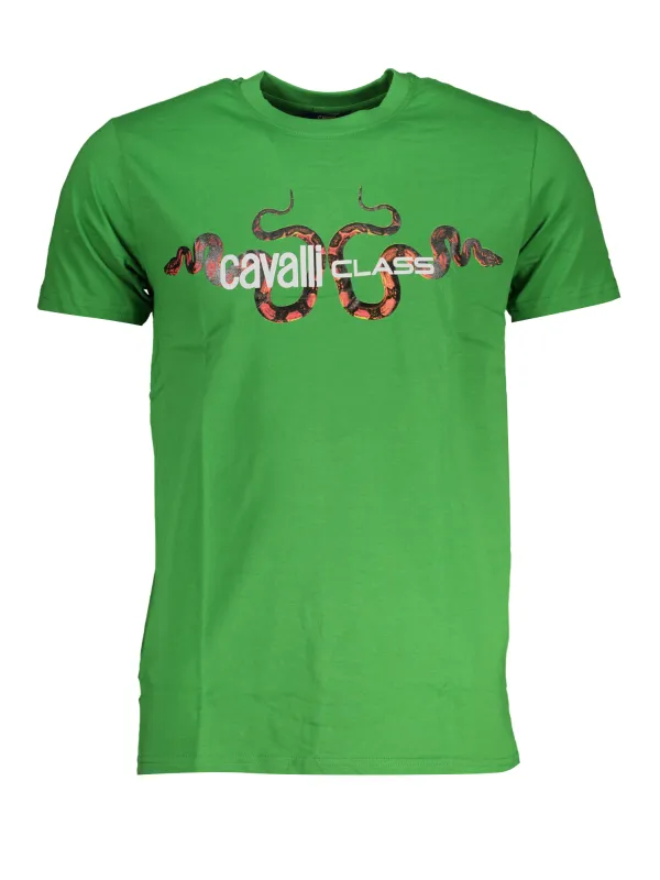 Cavalli Class Herren T-Shirt Grün | online kaufen