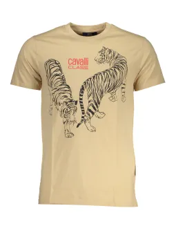 Cavalli Class Herren T-Shirt Beige | online kaufen