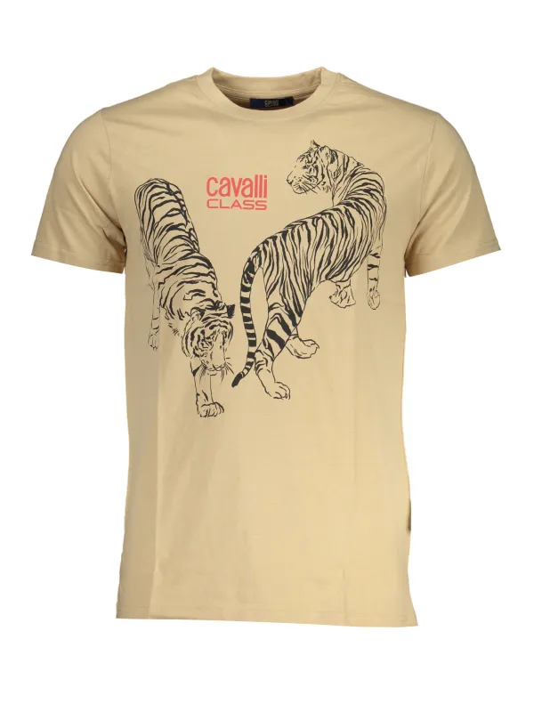 Cavalli Class Herren T-Shirt Beige | online kaufen