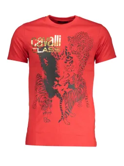 Cavalli Class Herren T-Shirt Rot | online kaufen