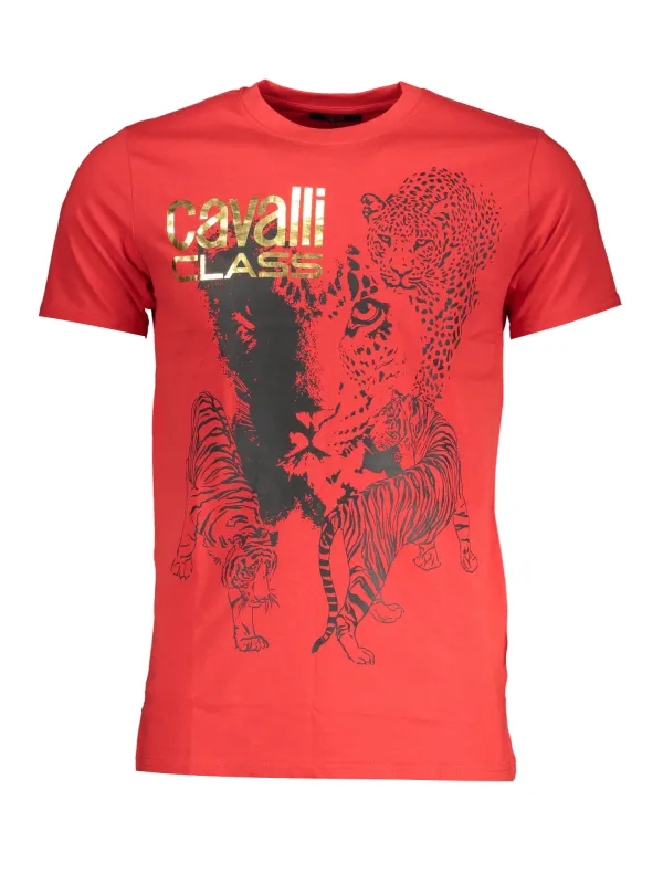 Cavalli Class Herren T-Shirt Rot | online kaufen