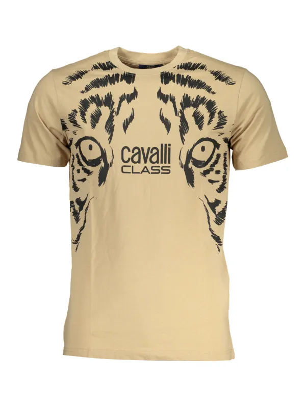 Cavalli Class Herren T-Shirt Beige | online kaufen