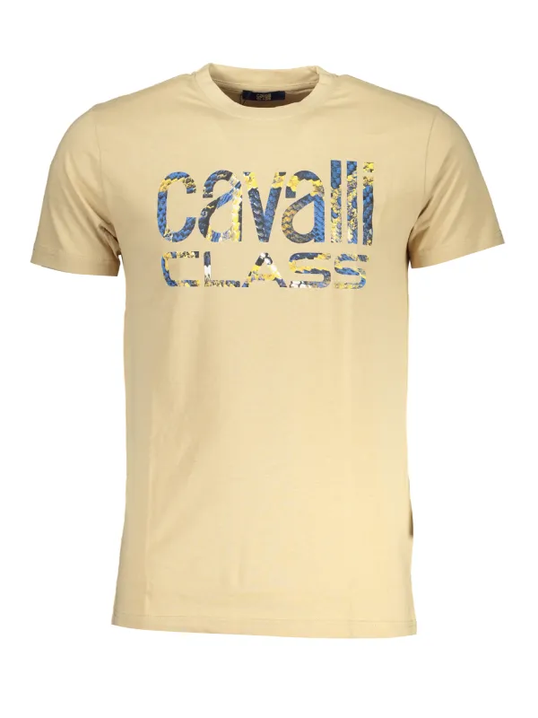 Cavalli Class Herren T-Shirt Beige | online kaufen