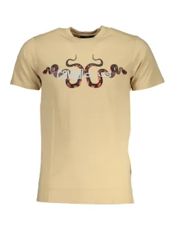 Cavalli Class Herren T-Shirt Beige | online kaufen