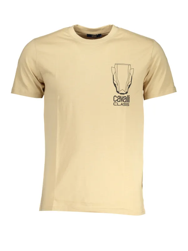 Cavalli Class Herren T-Shirt Beige | online kaufen