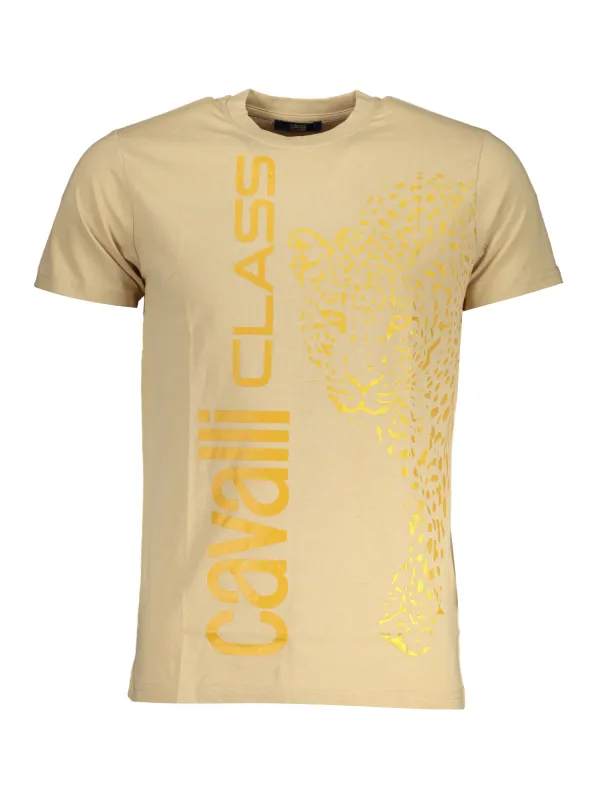 Cavalli Class Herren T-Shirt Beige | online kaufen