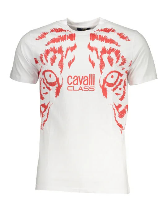 Cavalli Class Herren T-Shirt Weiß | online kaufen