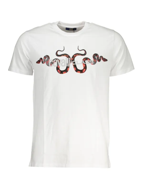 Cavalli Class Herren T-Shirt Weiß | online kaufen