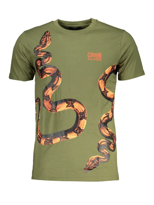 Cavalli Class Herren T-Shirt Grün | online kaufen