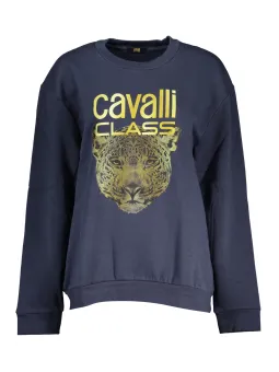 Cavalli Class Damen Sweatshirt in Blau mieten | Flex-Fashion