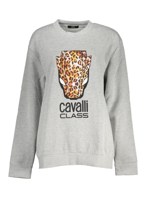 Cavalli Class Damen SWEATSHIRT Grau | online kaufen