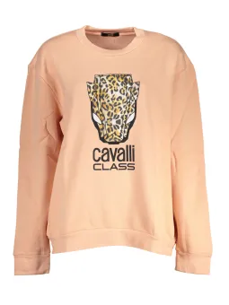 Cavalli Class Damen Sweatshirt Rosa mieten - Flex-Fashion Verleih
