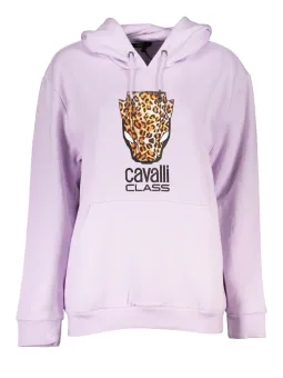 Cavalli Class Damen Sweatshirt Violett mieten - Flex-Fashion