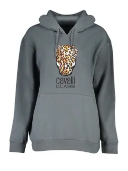 Cavalli Class Damen Sweatshirt Grau mieten | Flex-Fashion