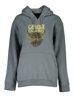 Cavalli Class Damen Sweatshirt Grau mieten | Flex-Fashion