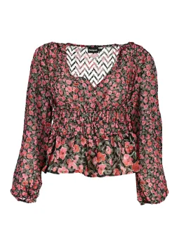 Rosa Desigual Bluse für Damen mieten - Flex-Fashion Verleih