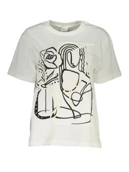 Desigual Damen T-Shirt Weiß mieten – Flex-Fashion Verleih