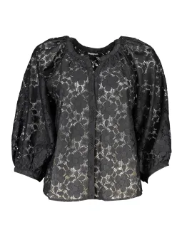Desigual Damen Hemd Schwarz mieten | Flex-Fashion Verleih
