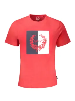 GIAN MARCO VENTURI Herren T-Shirt Rot leihen - Flex-Fashion