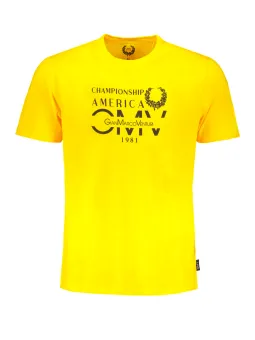 GIAN MARCO VENTURI Herren T-Shirt Gelb mieten - Flex-Fashion