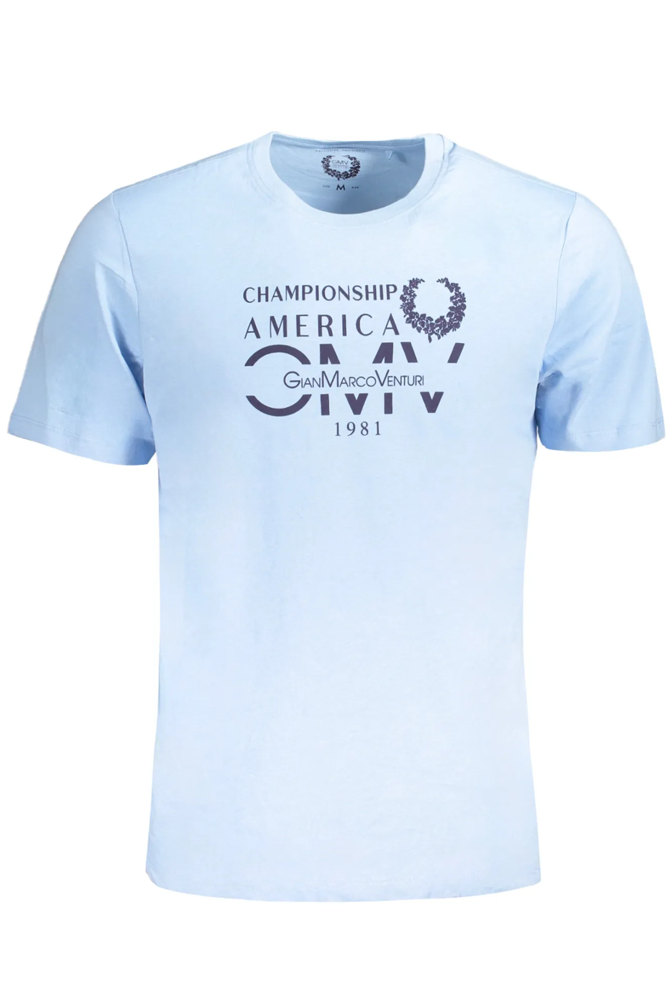 Herren T-Shirt Hellblau AU01484ITALO_AZLIGHBL