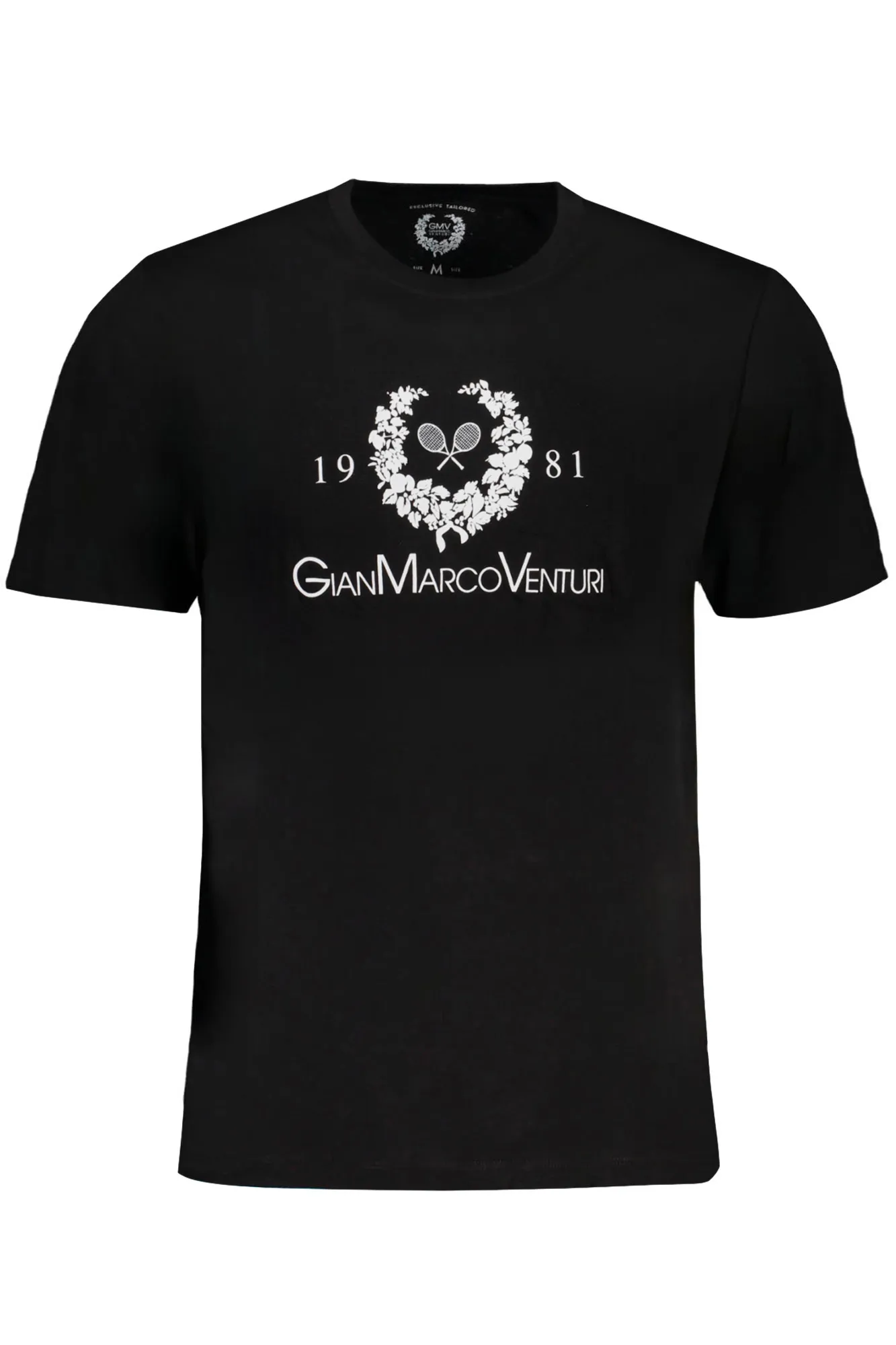 Herren T-Shirt Schwarz AU01419LINO_NEBLACK