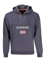 Napapijri Herren LANGARM-KAPUZENPULLOVER Blau