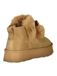 Laura Biagiotti Damen PELZSTIEFEL Braun | online kaufen