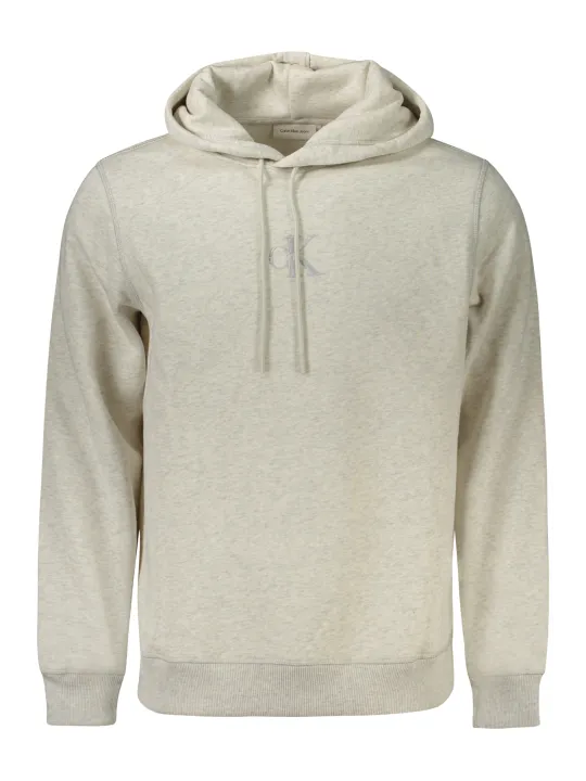 Calvin Klein Herren LANGARM-KAPUZENPULLOVER Grau