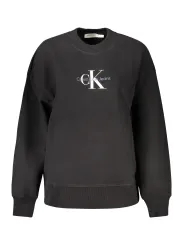 Calvin Klein Damen LANGARM-SWEATSHIRT Schwarz