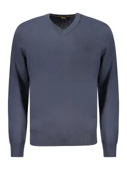 Boss Herren Langarmshirt Blau mieten | Flex-Fashion Verleih