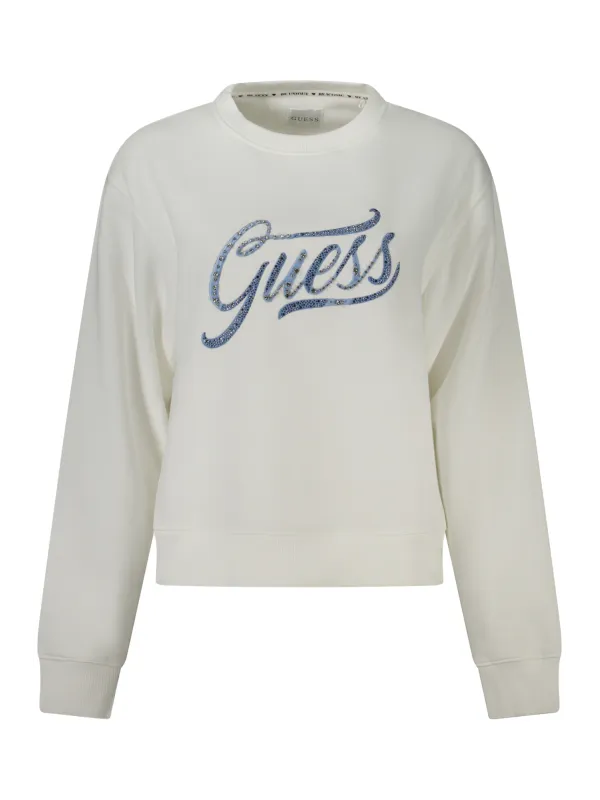 GUESS JEANS Damen LANGARM-SWEATSHIRT Weiß | online kaufen