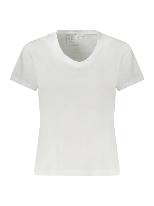 GUESS JEANS Damen KURZARM-T-SHIRT Weiß | online kaufen