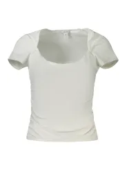 GUESS JEANS Damen KURZARM-T-SHIRT Weiß | online kaufen