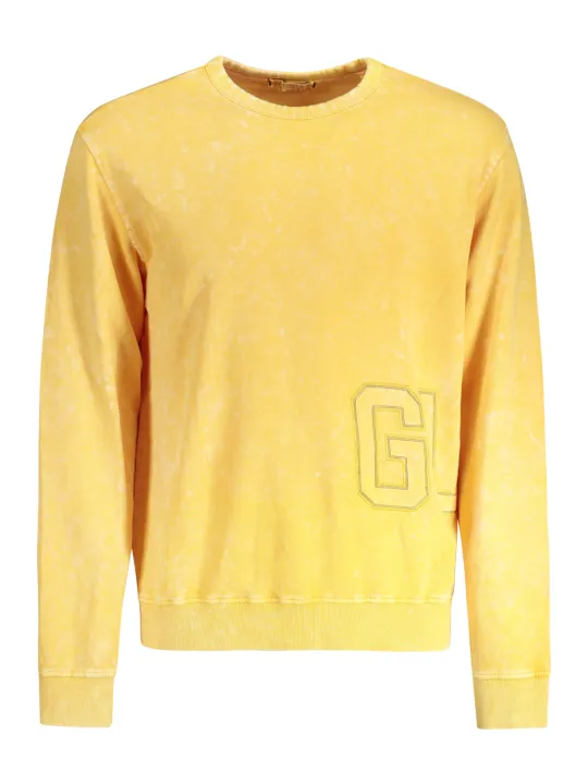 GUESS JEANS Herren LANGARM-SWEATSHIRT Gelb | online kaufen