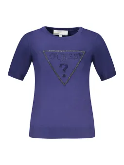 GUESS JEANS Damen KURZARMPULLOVER Blau | online kaufen